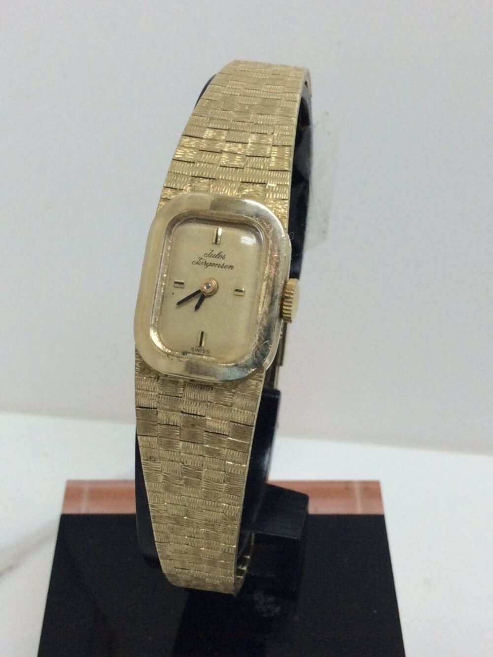 Vintage Lady 14k Real Solid Yellow gold Jules Jurgensen Watch 32.20gr